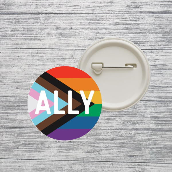 Ally Pride Button Pin