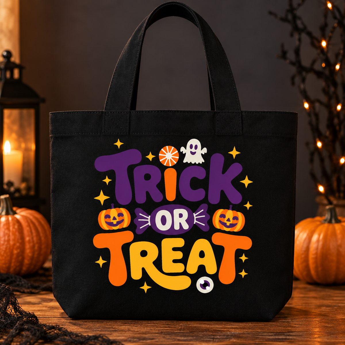 Trick Or Treat Canvas Small Tote