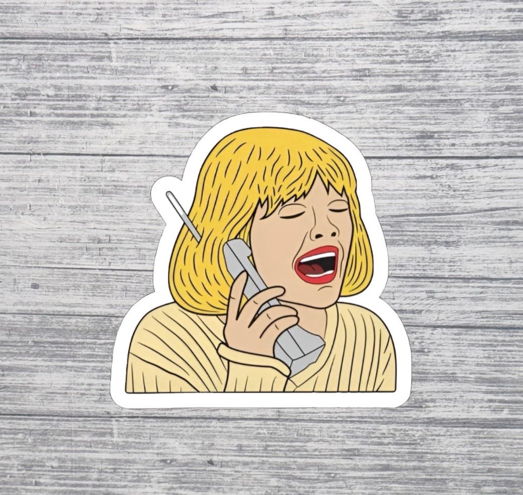 Scream-Inspired Phone Call Sticker