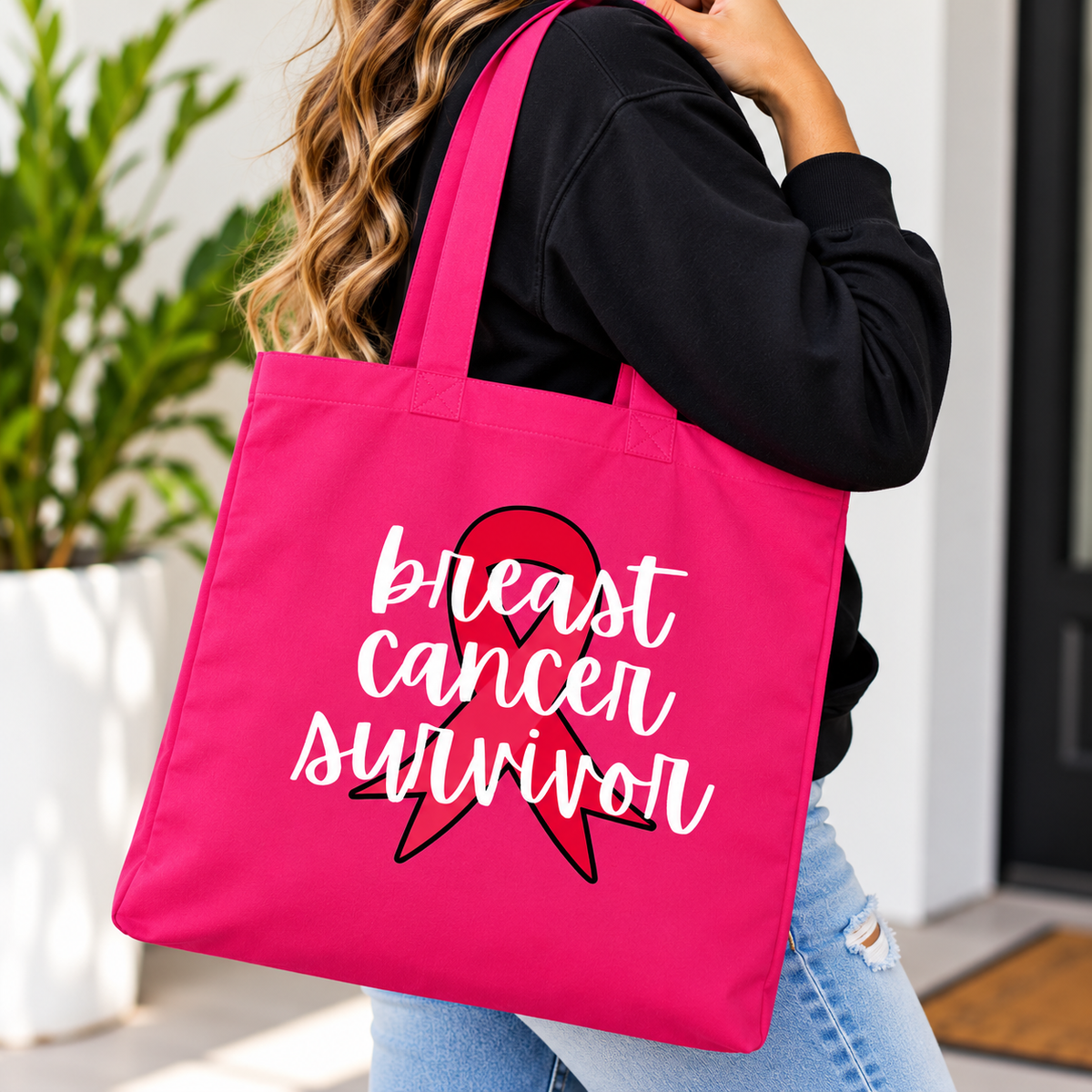 Breast Cancer Survivor Awareness Tote Bag