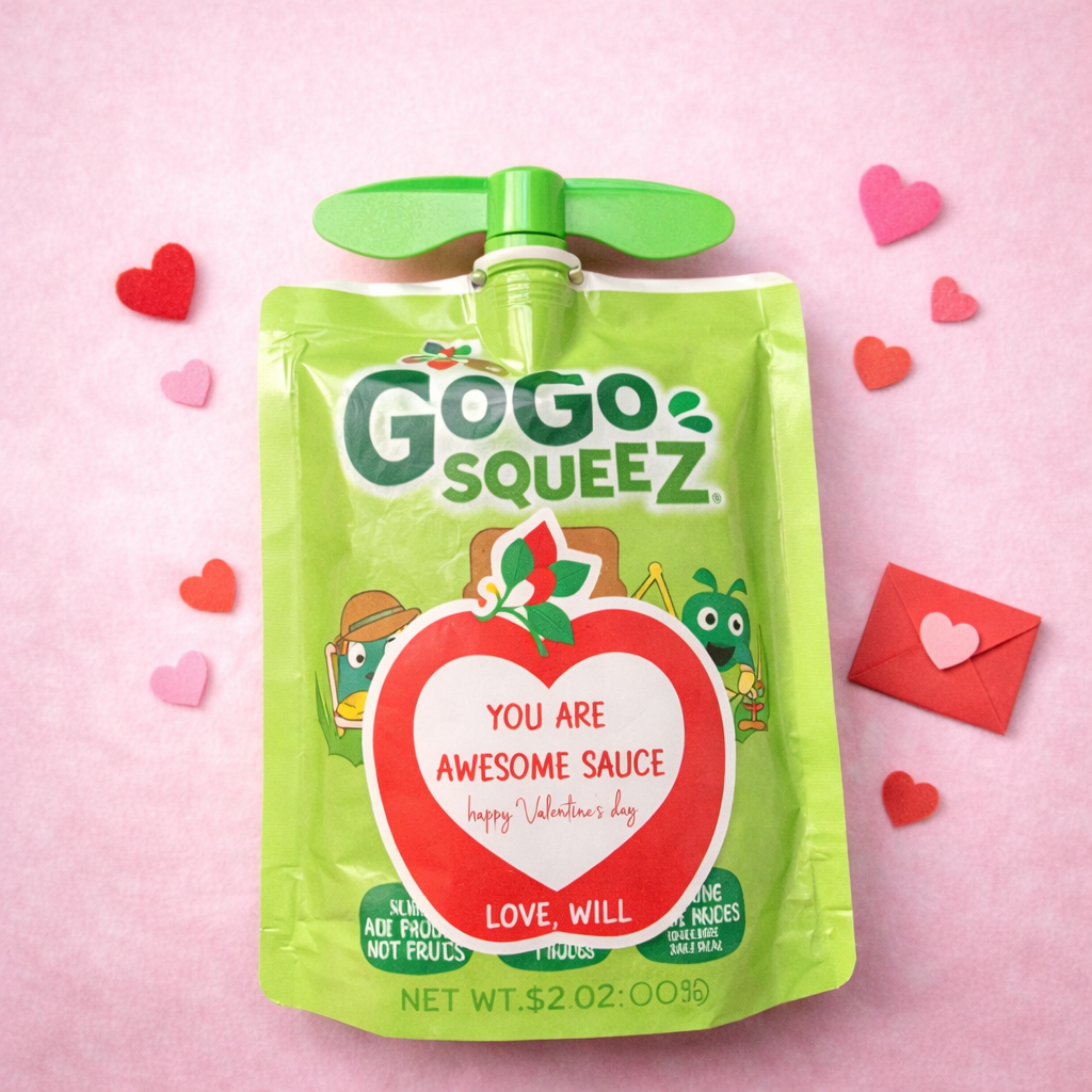 Personalized “You Are Awesome Sauce” Valentine Sticker