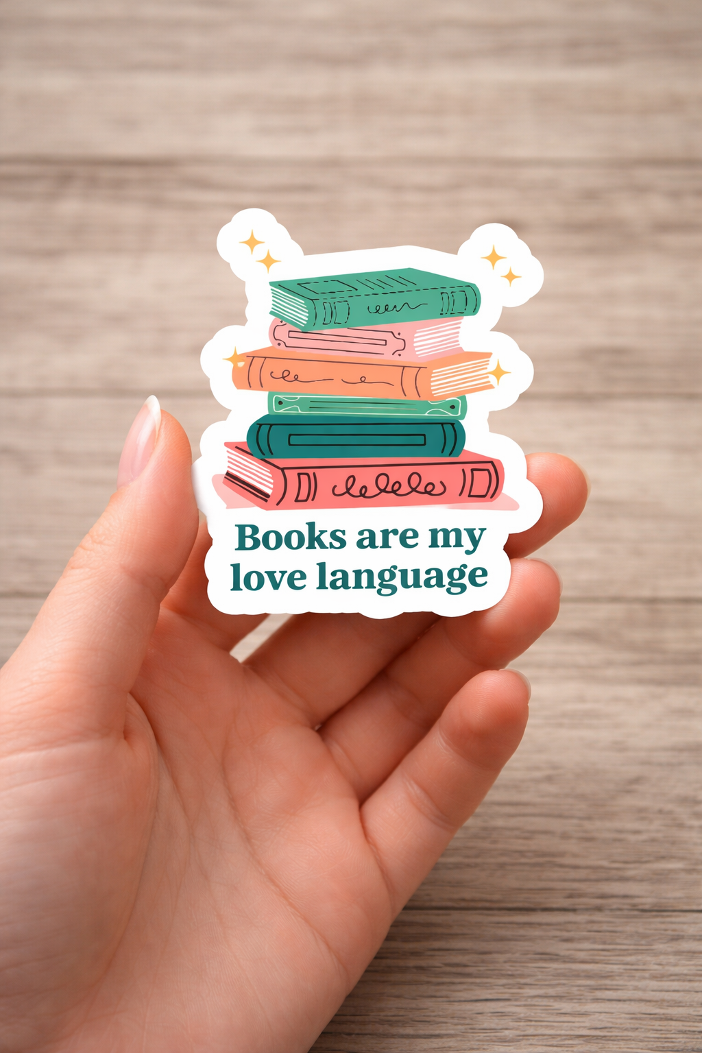 Books Are My Love Language Sticker