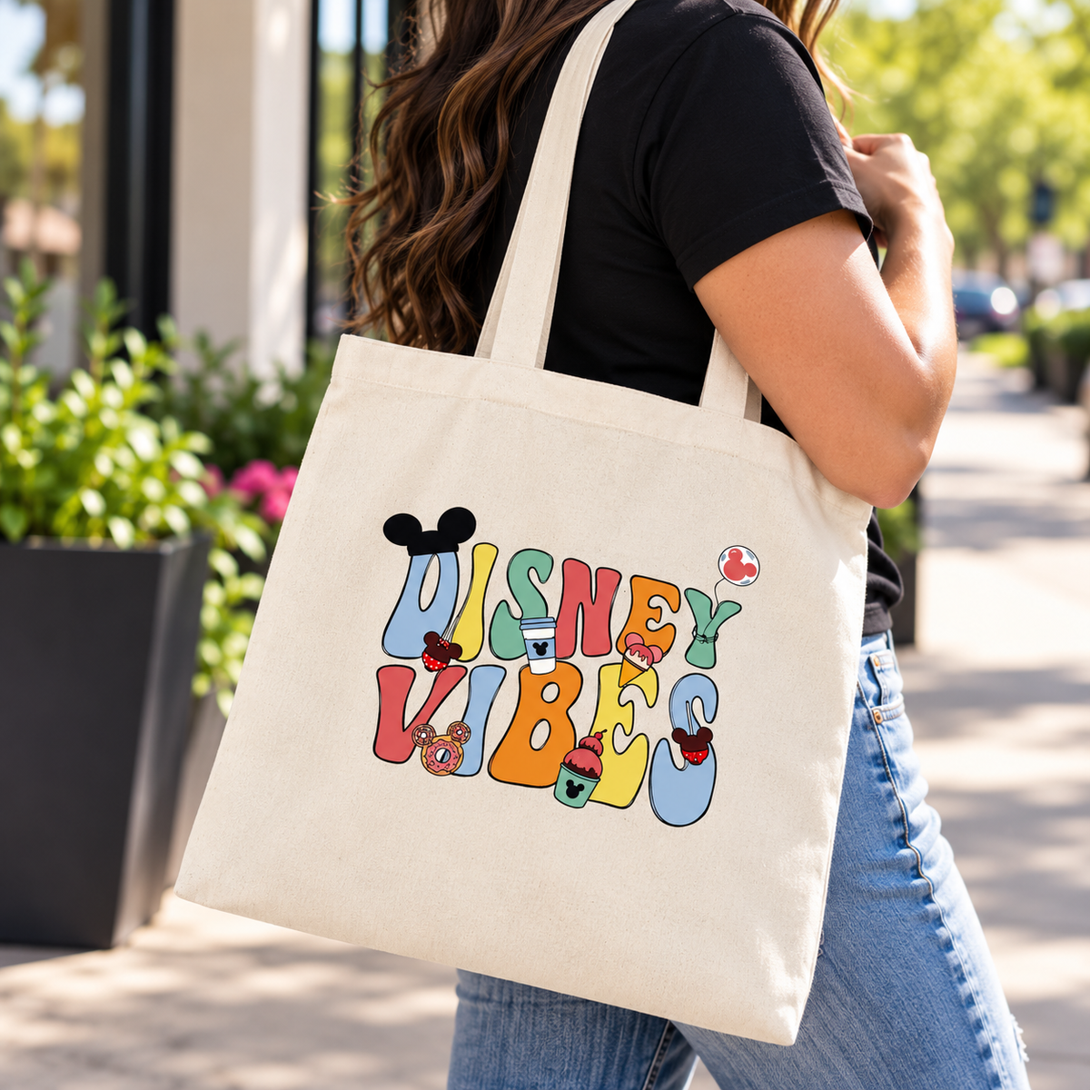 Disney Vibes Retro Tote Bag