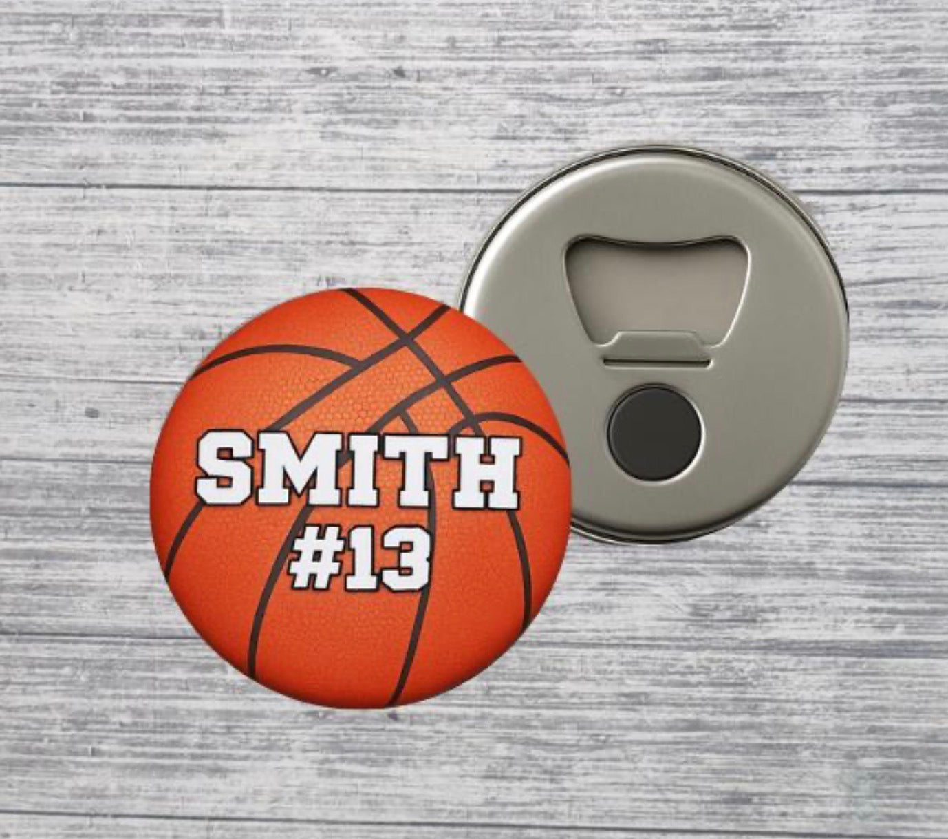 Basketball Bottle Opener Magnet Custom Personalized