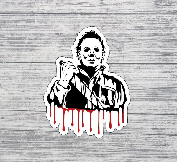 Spooky Slasher Character Sticker