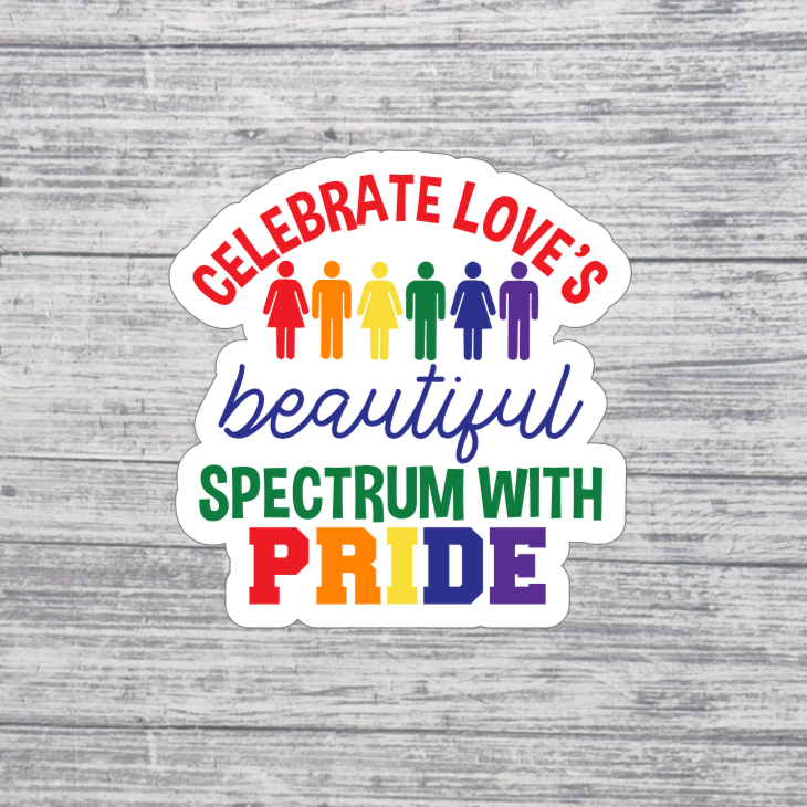 Celebrate Love’s Beautiful Spectrum Sticker
