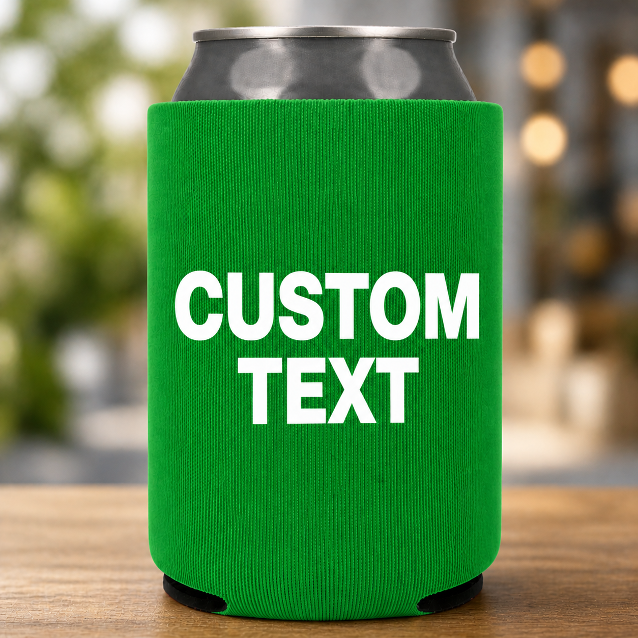 Custom Text Koozie – Personalized Neoprene Can Cooler