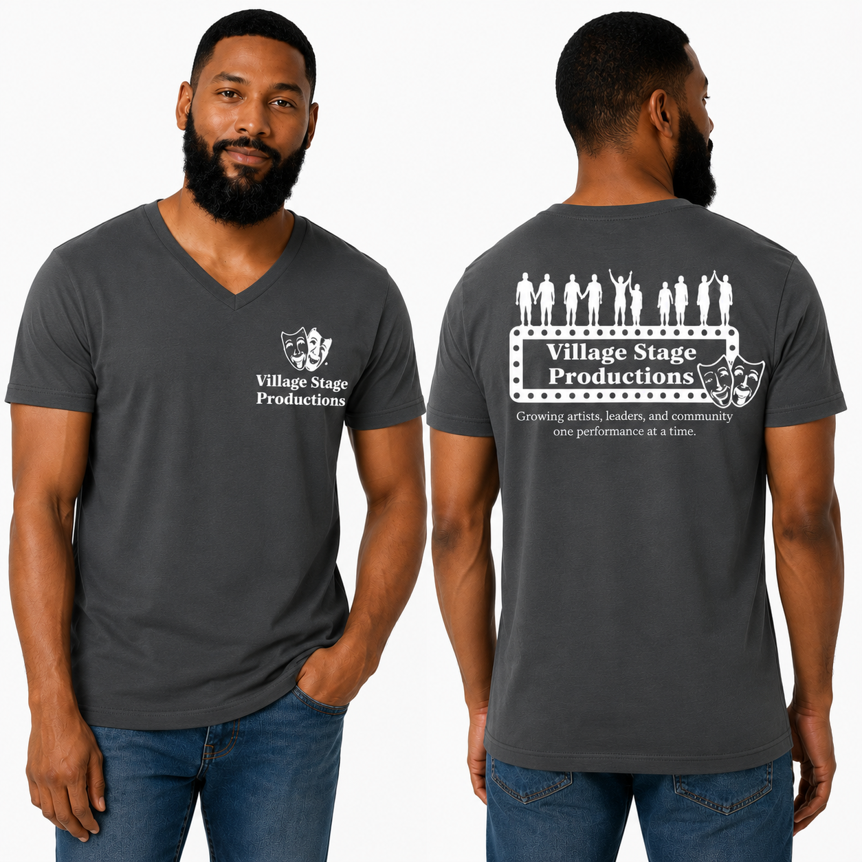 Village Stage Productions - Adult V-Neck (Cast)