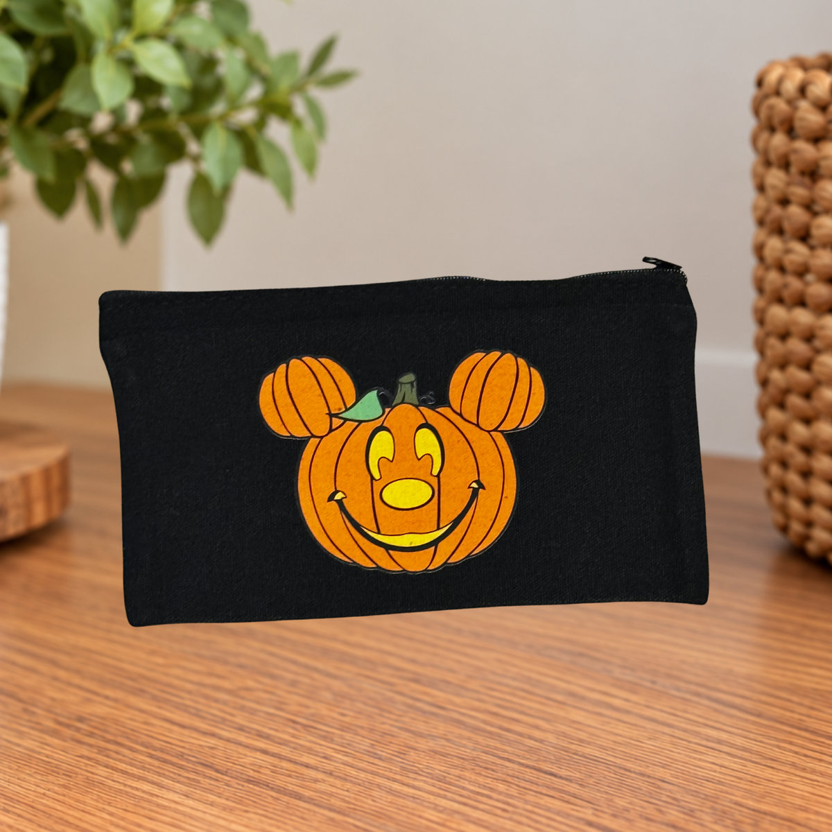 Mickey Mouse Pumpkin Halloween Makeup Bag