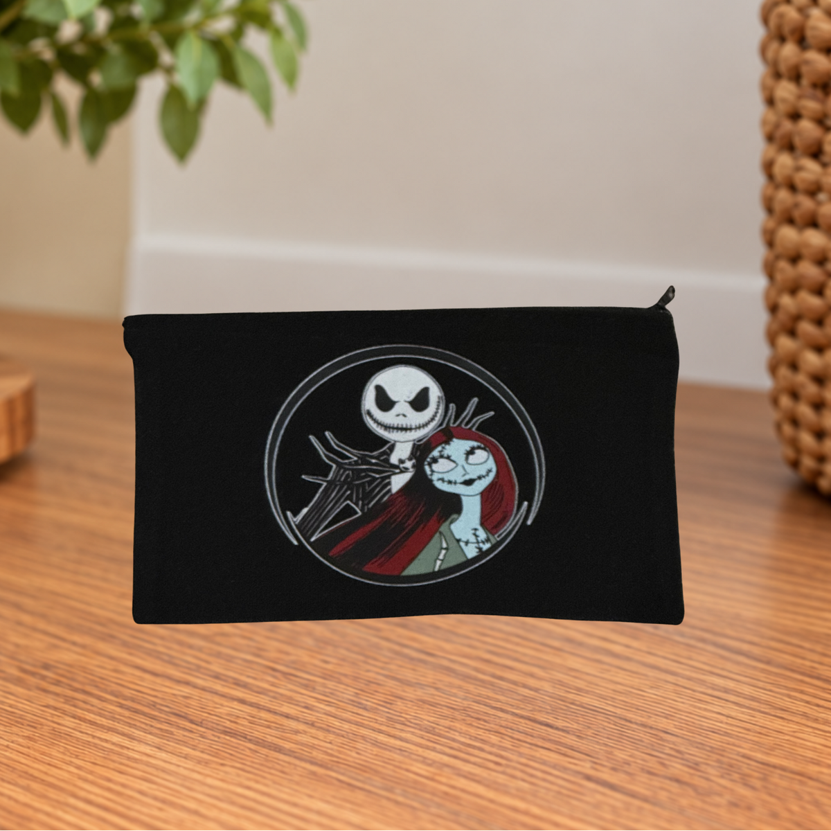Jack & Sally Nightmare Before Christmas Makeup Bag