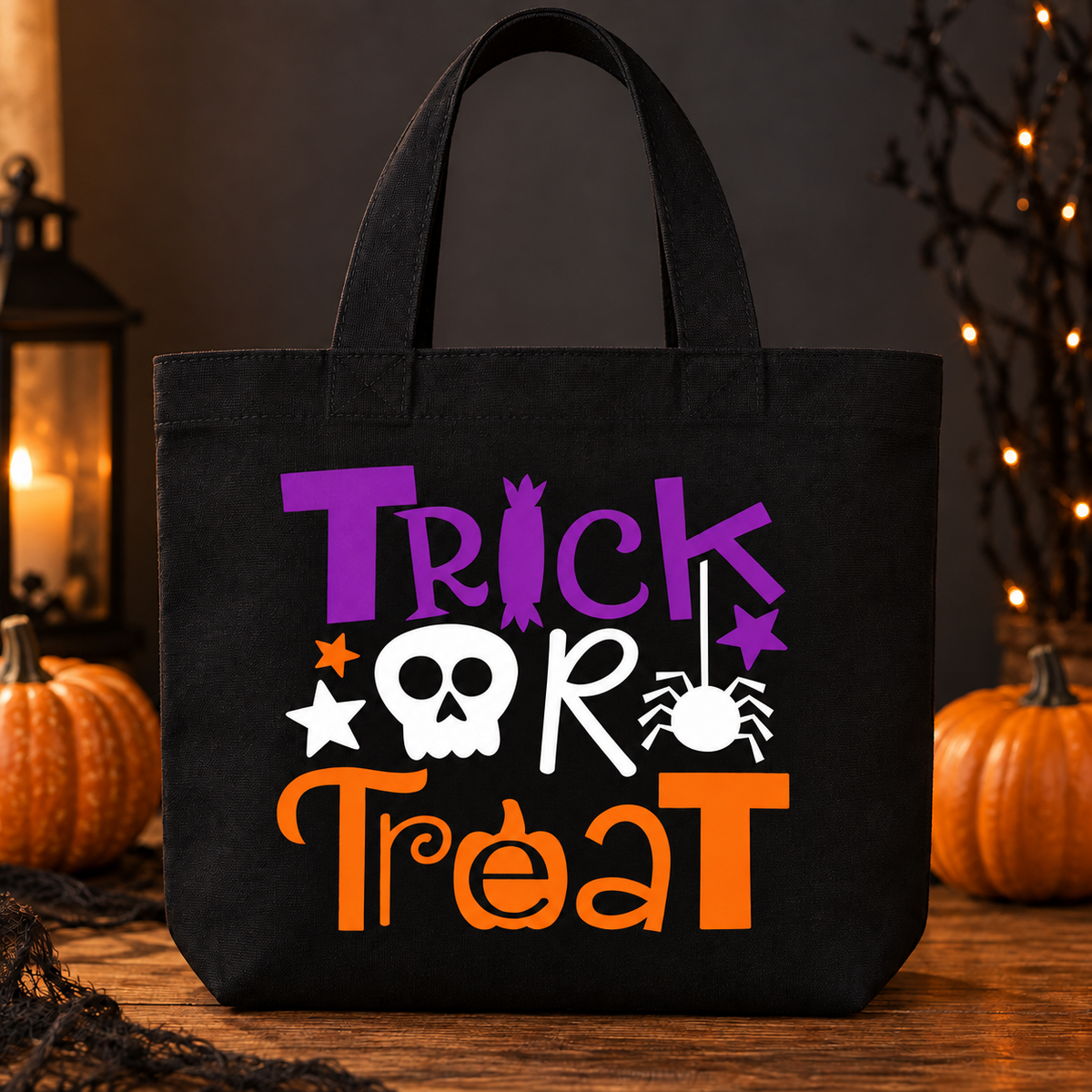 Trick Or Treat Canvas Small Tote