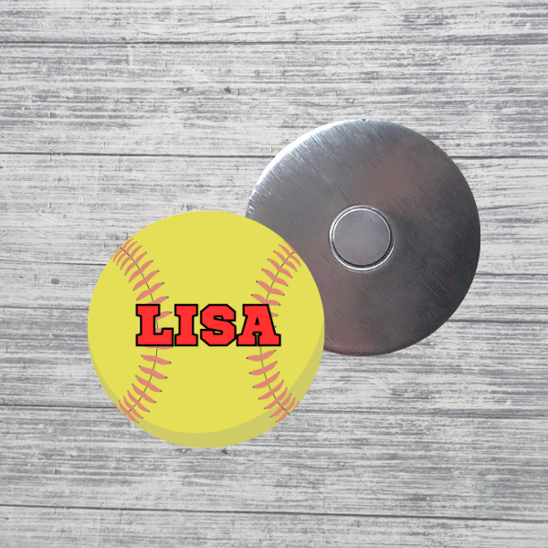 Softball Magnet Custom Personalized