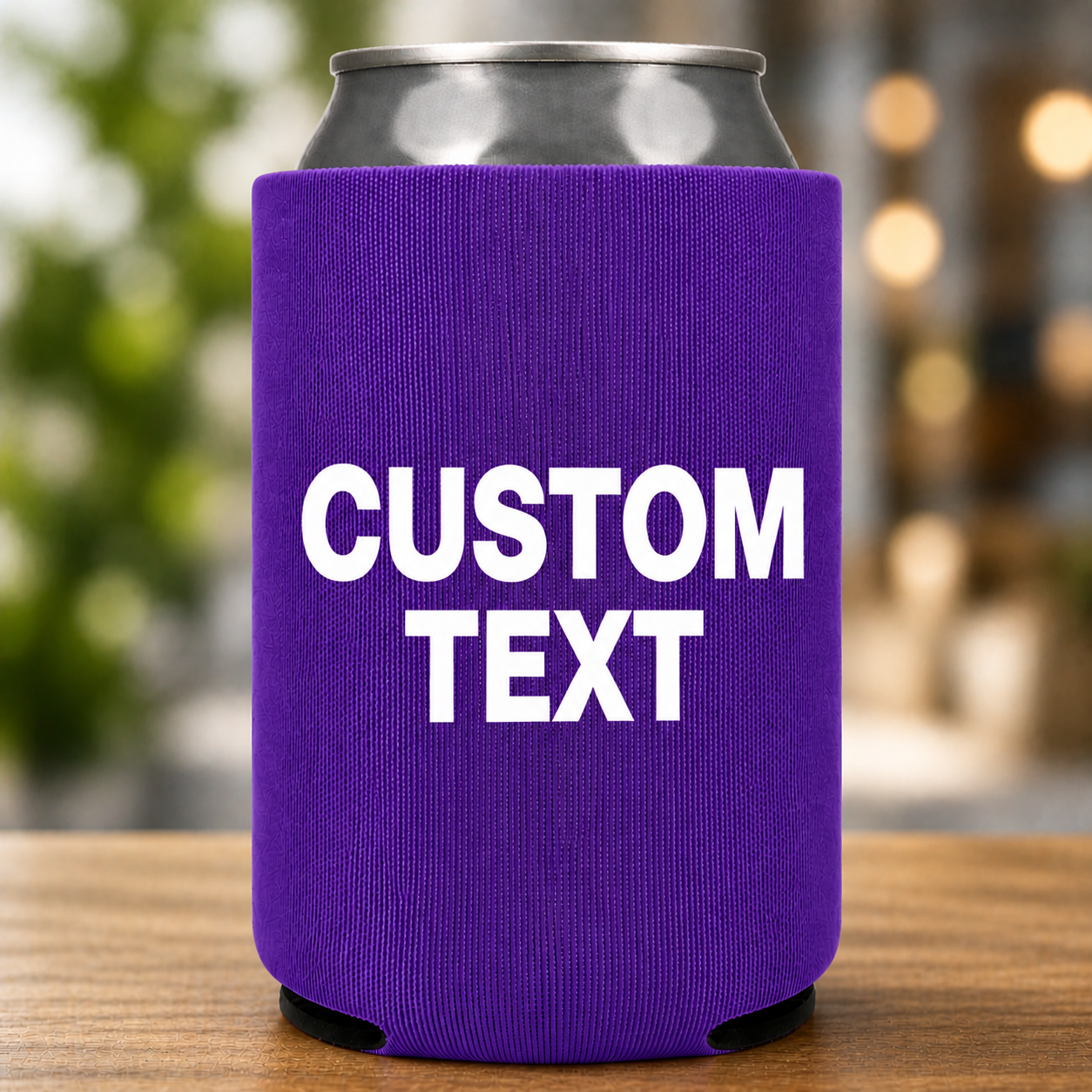 Custom Text Koozie – Personalized Neoprene Can Cooler