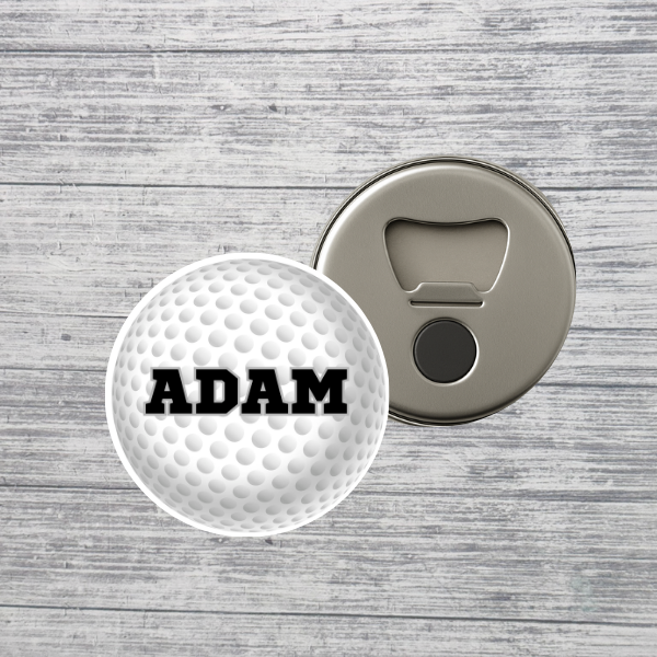 Golf Bottle Opener Magnet Custom Personalized