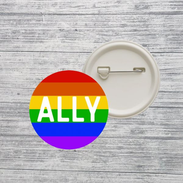 Ally Pride Button Pin