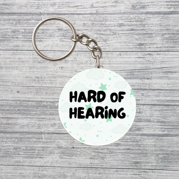 Hard of Hearing Accessibility Keychain