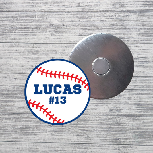 Baseball Magnet Custom Personalized