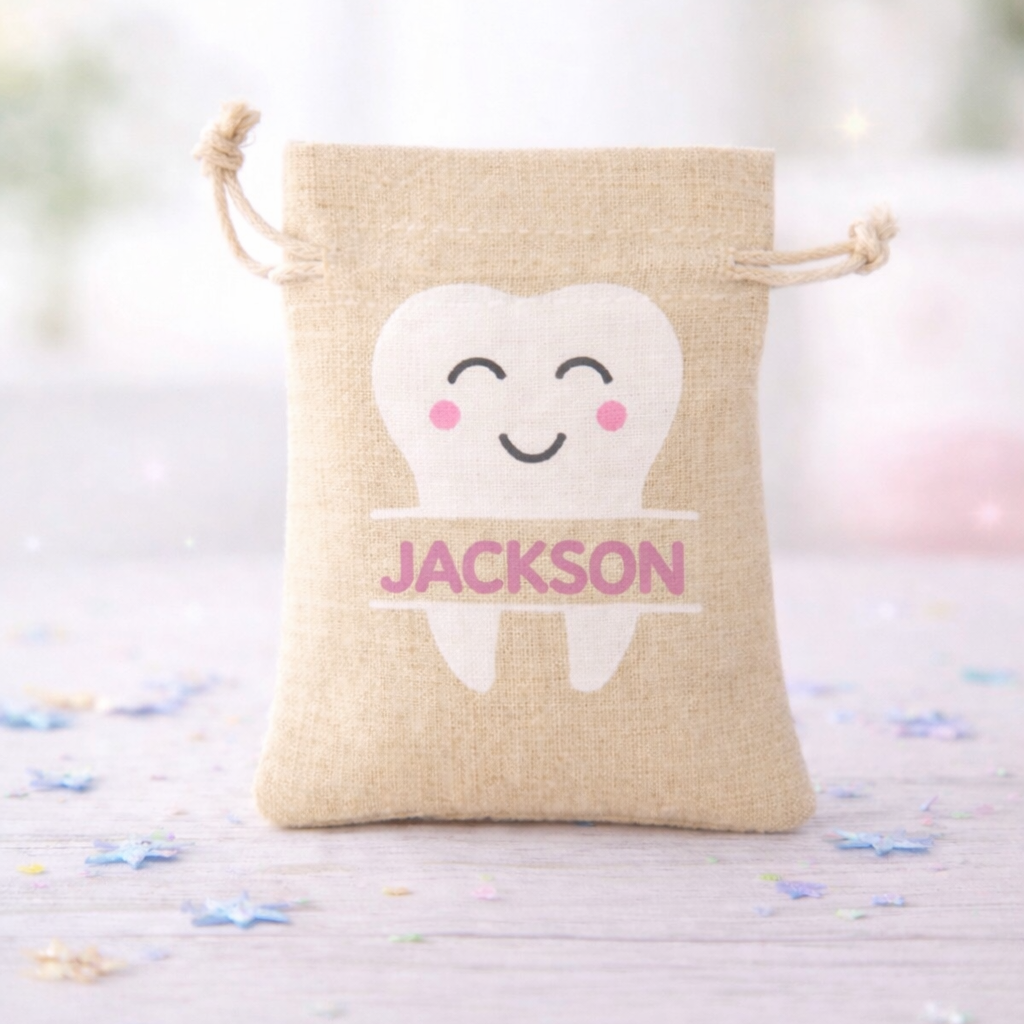 Tooth Fairy Bag Custom Personalized Canvas Tote Bag