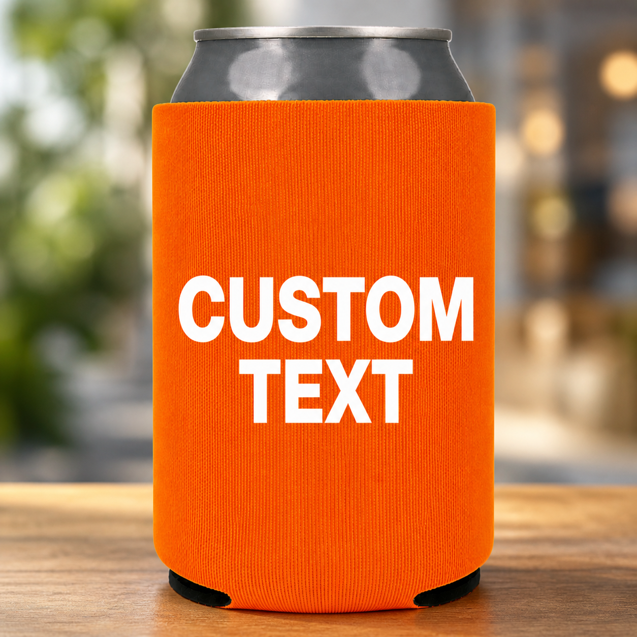 Custom Text Koozie – Personalized Neoprene Can Cooler