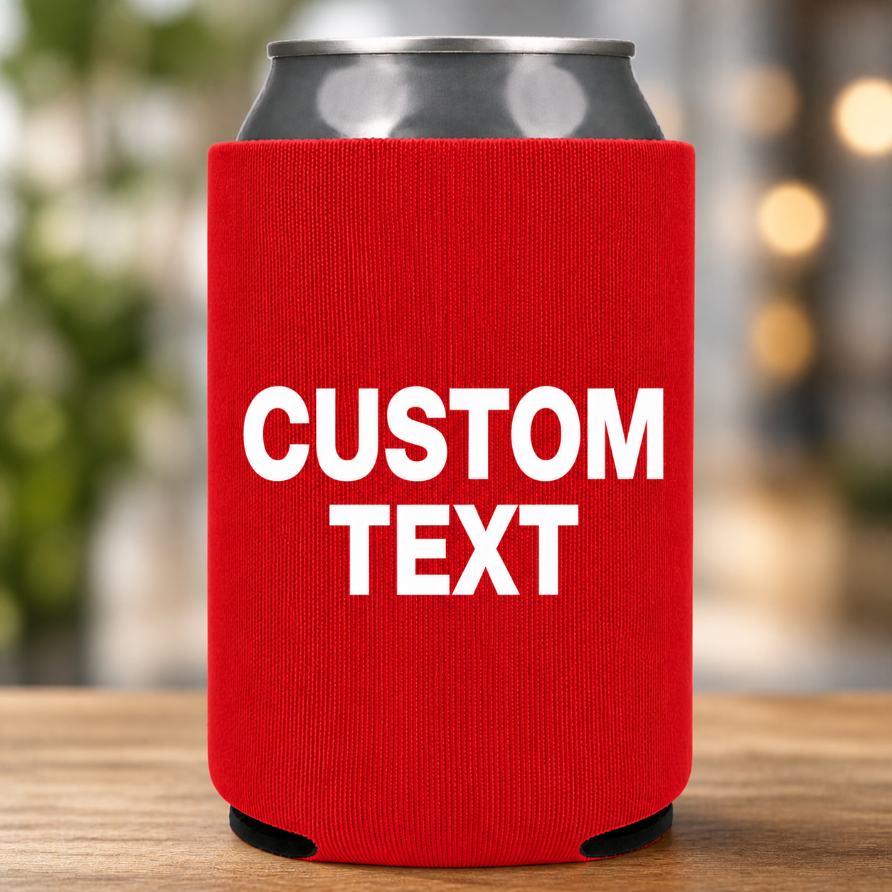 Custom Text Koozie – Personalized Neoprene Can Cooler