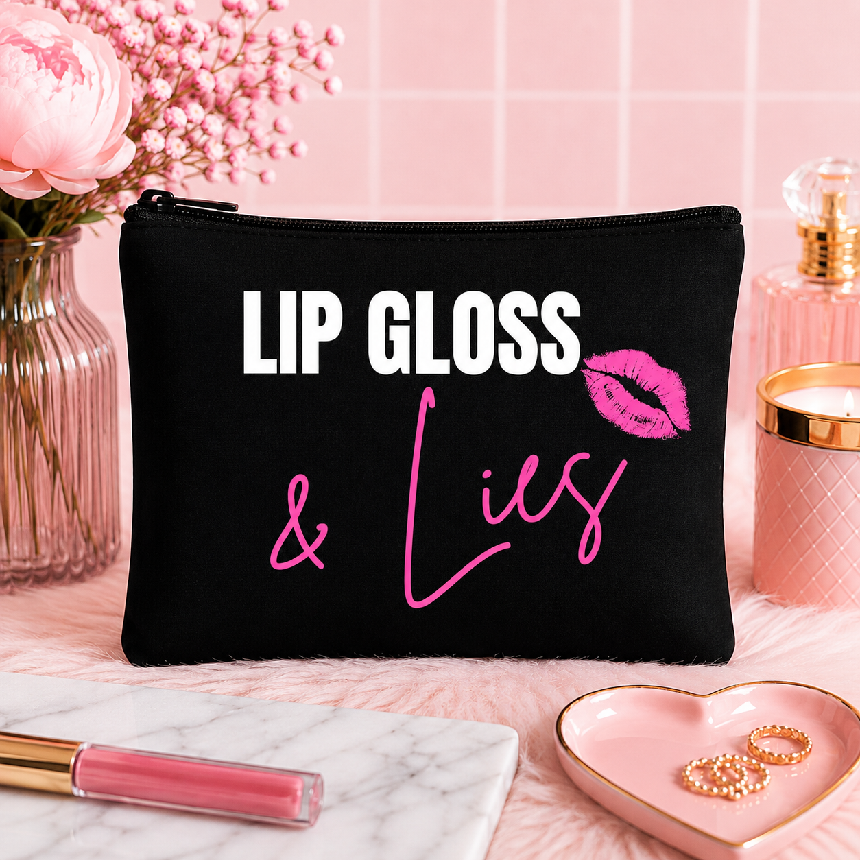 Lip Gloss & Lies Personal Bag