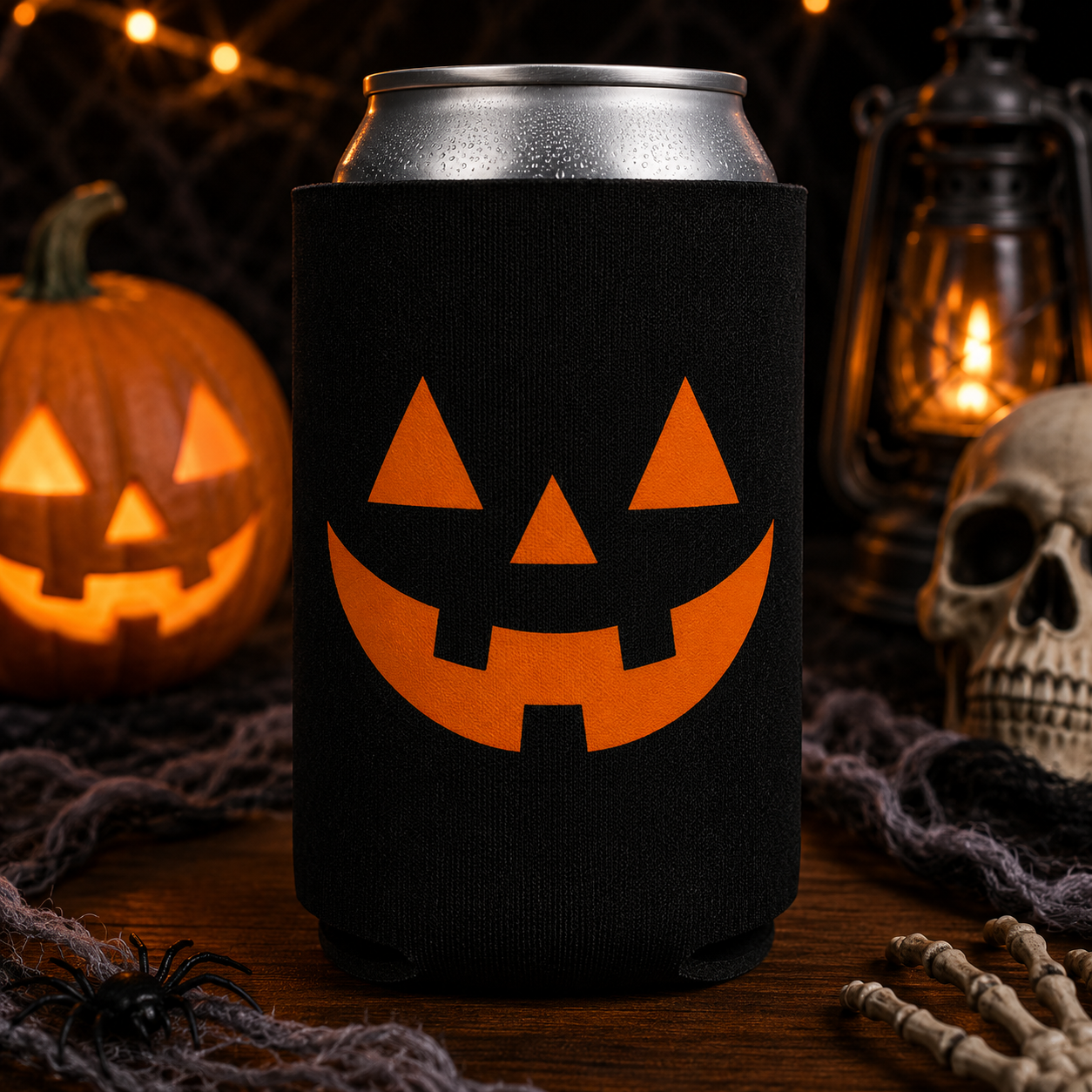 Jack-O’-Lantern Halloween Koozie