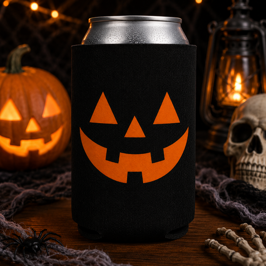 Jack-O’-Lantern Halloween Koozie