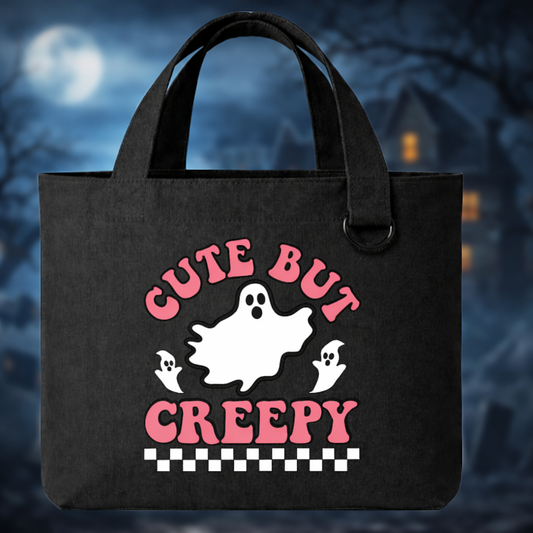 Cute But Creepy Medium Canvas Tote