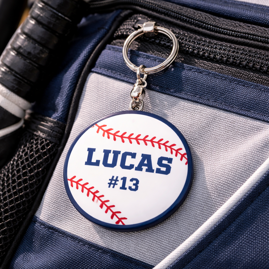 Baseball Keychain Custom Personalized