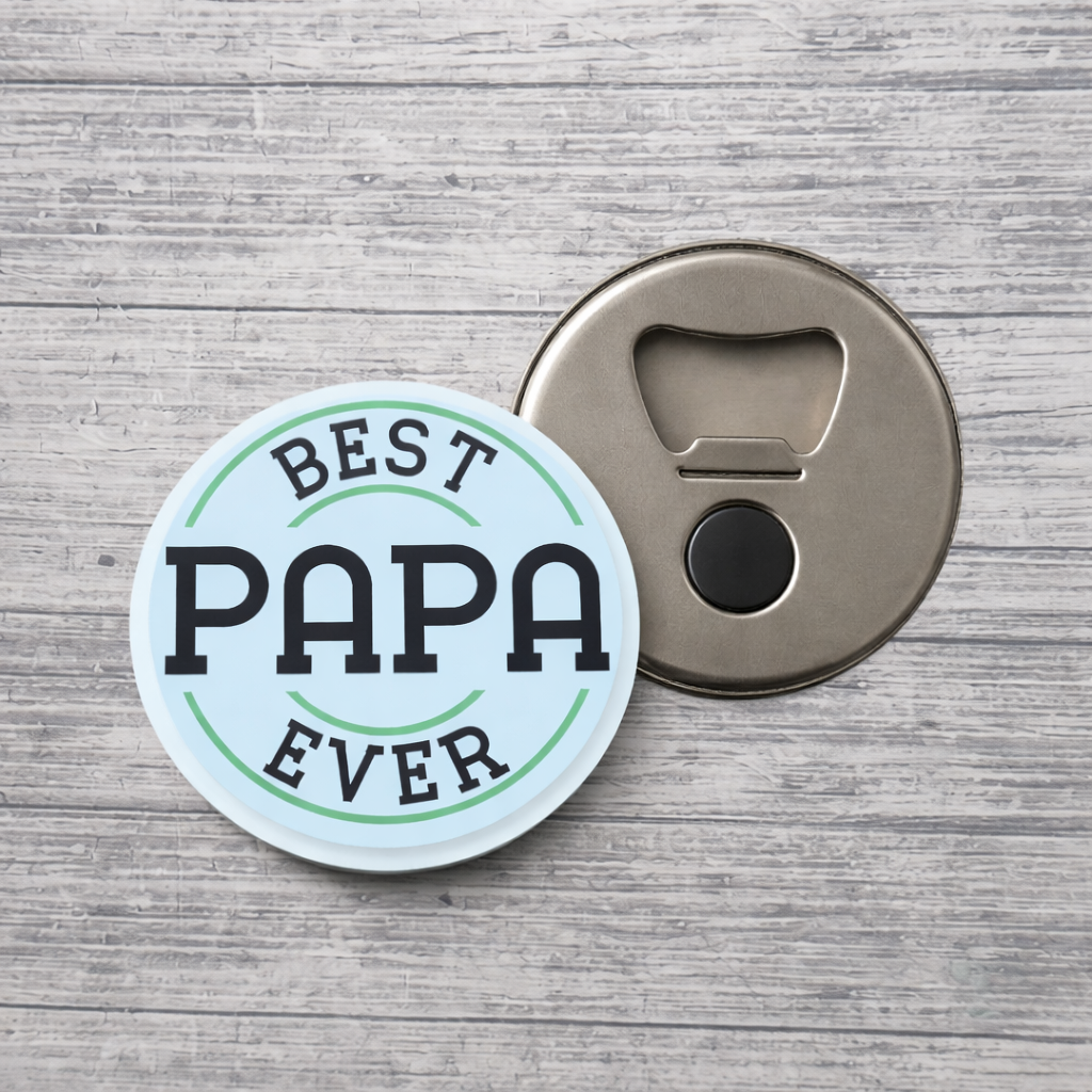 Best Papa Ever Bottle Opener Magnet