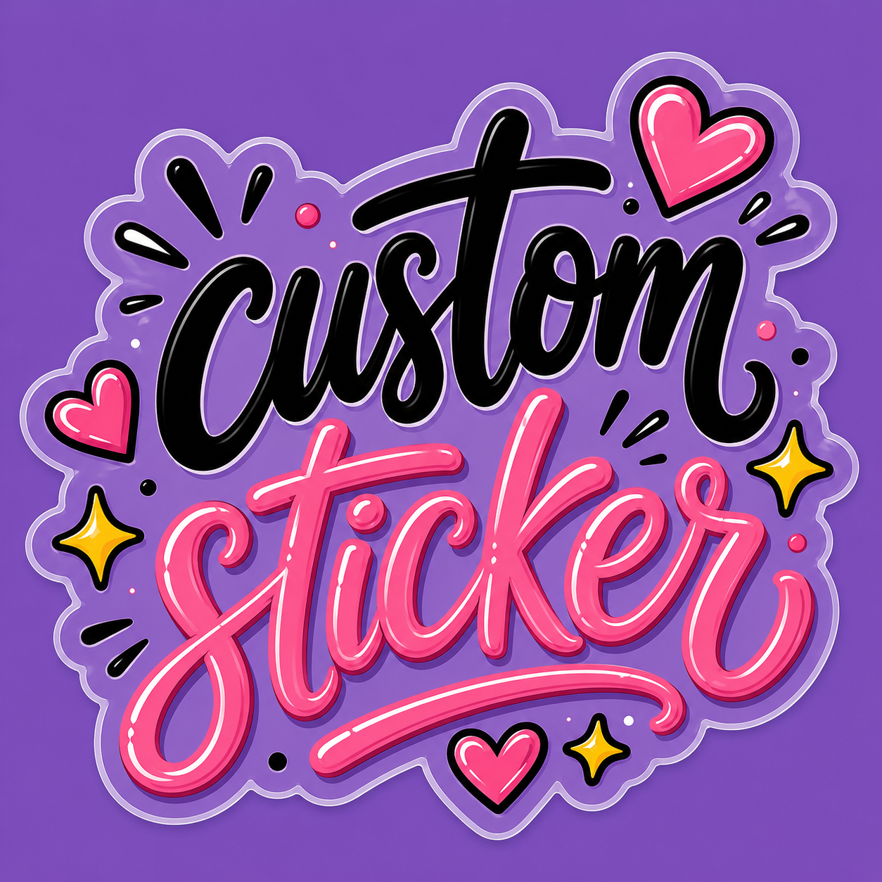 Custom 2” Sticker Pack Bundle | Personalized Die Cut Stickers