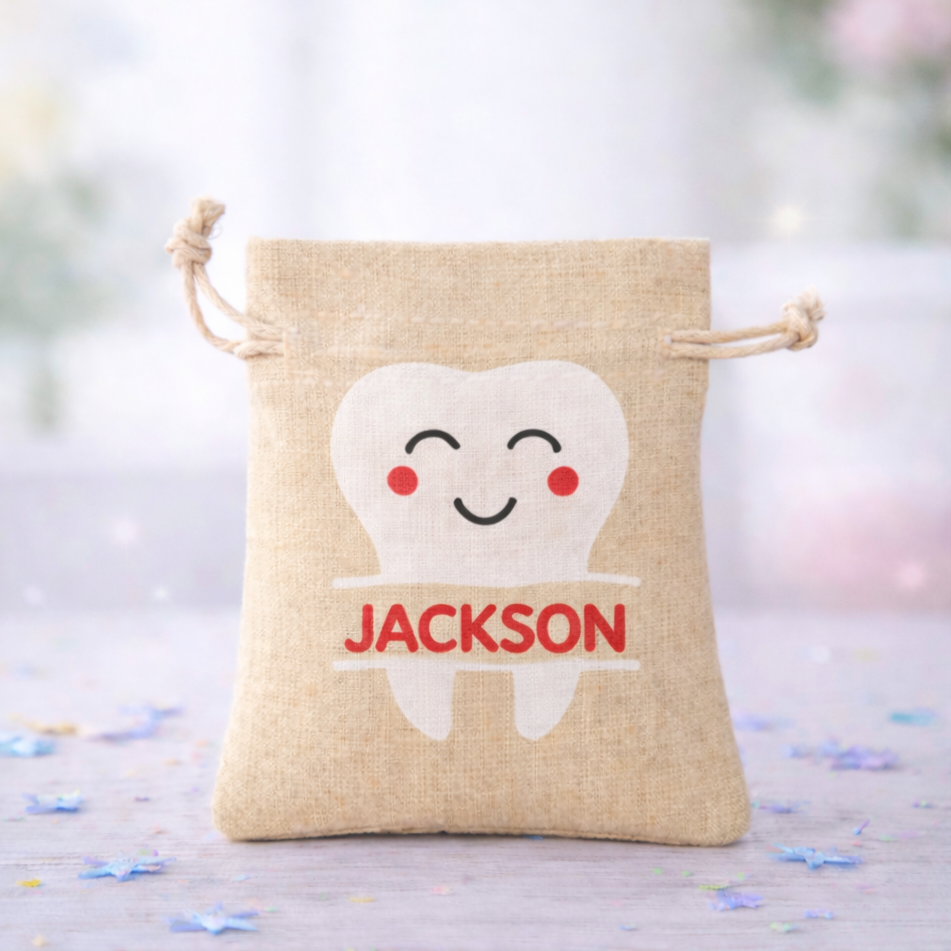 Tooth Fairy Bag Custom Personalized Canvas Tote Bag
