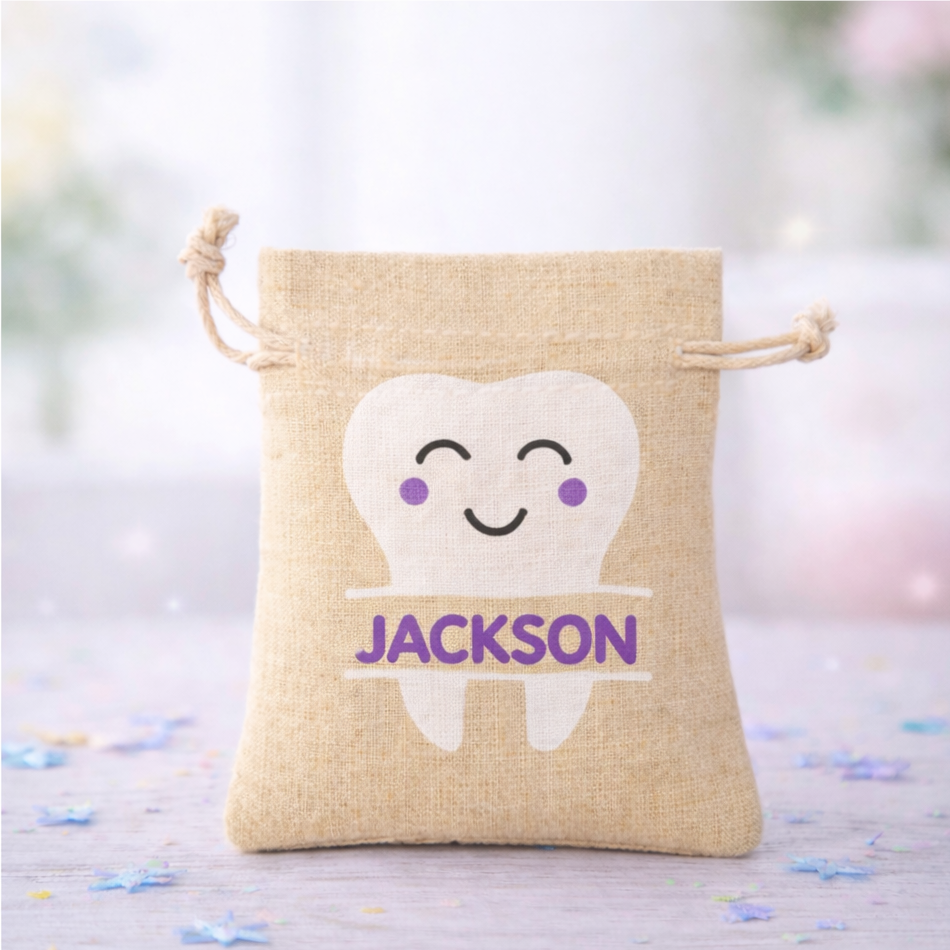 Tooth Fairy Bag Custom Personalized Canvas Tote Bag