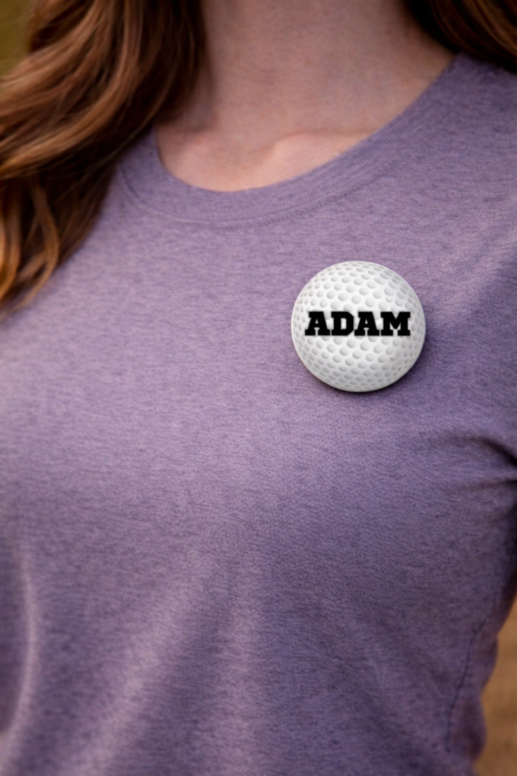 Golf Button Pin Custom Personalized