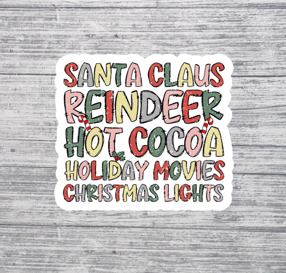 Christmas Favorites Sticker