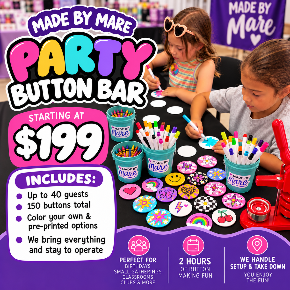 Party Button Bar