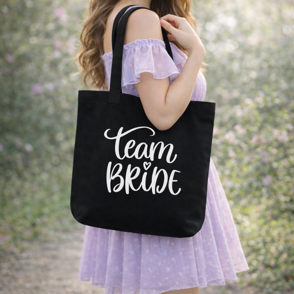 Team Bride Canvas Tote Bag