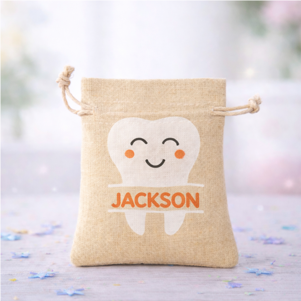 Tooth Fairy Bag Custom Personalized Canvas Tote Bag