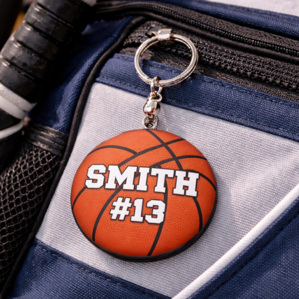 Basketball Keychain Custom Personalized