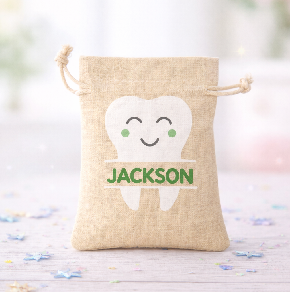 Tooth Fairy Bag Custom Personalized Canvas Tote Bag