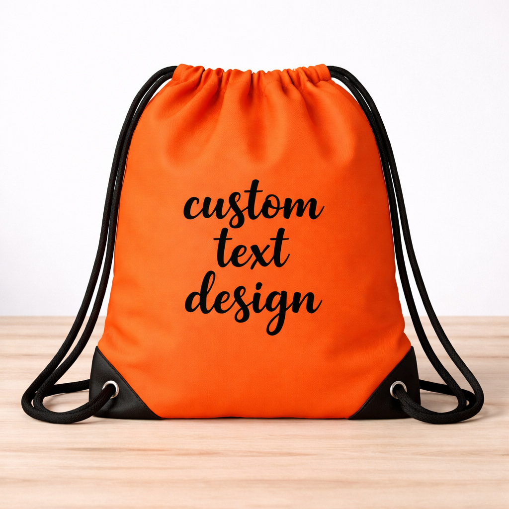 Custom Design Drawstring Backpack Personalized