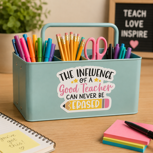 The Influence of a Good Teacher Can Never Be Erased Sticker