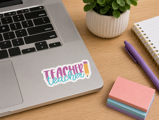 Teacher Pencil Sticker