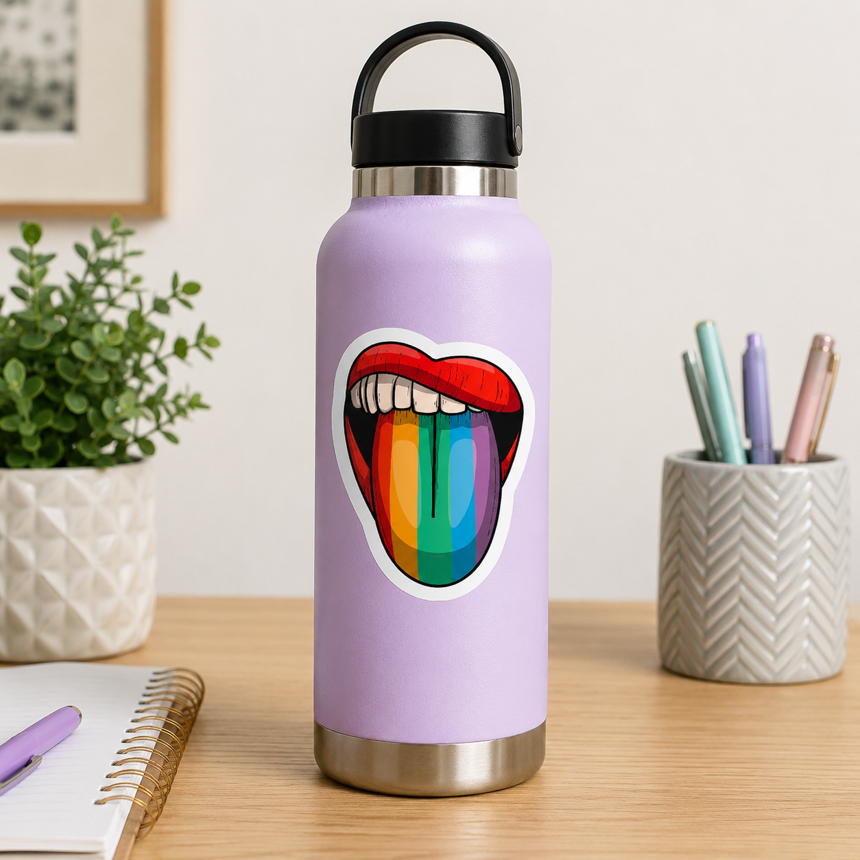Rainbow Tongue Pride Sticker