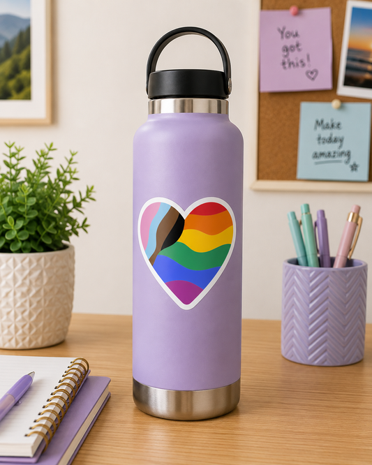 Inclusive Pride Heart Sticker