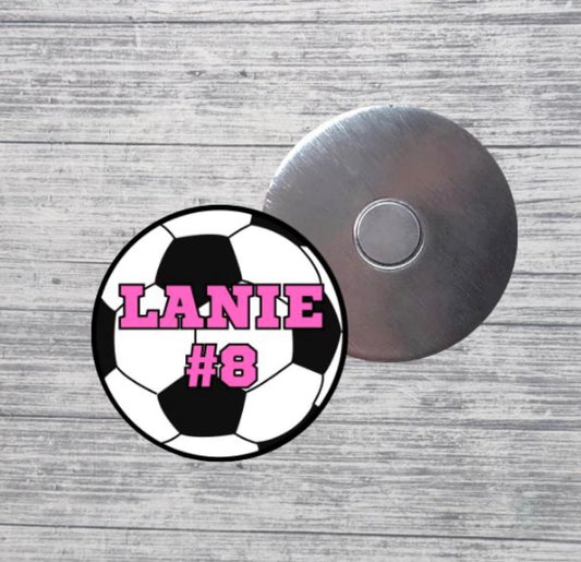 Soccer Magnet Custom Personalized