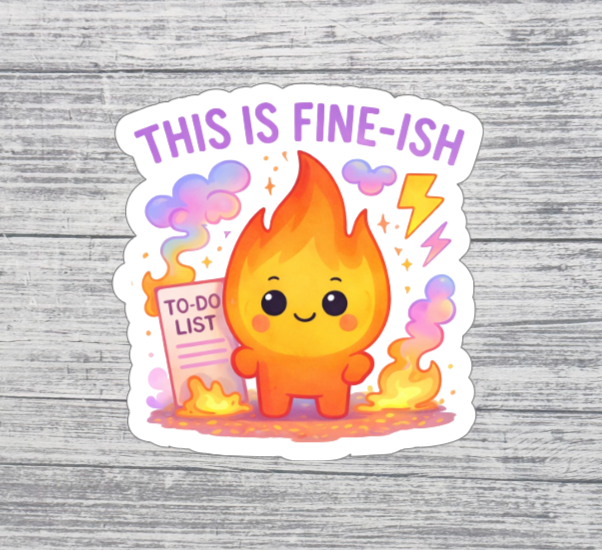 This Is Fine-ish Sticker