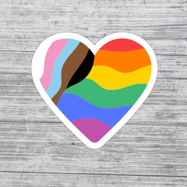 Inclusive Pride Heart Sticker