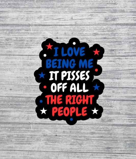 I Love Being Me Sticker