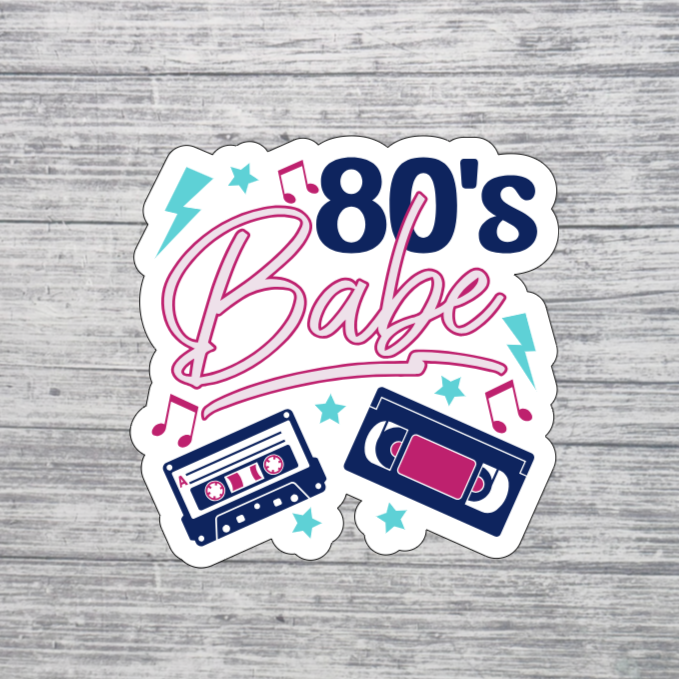 80’s Babe Sticker